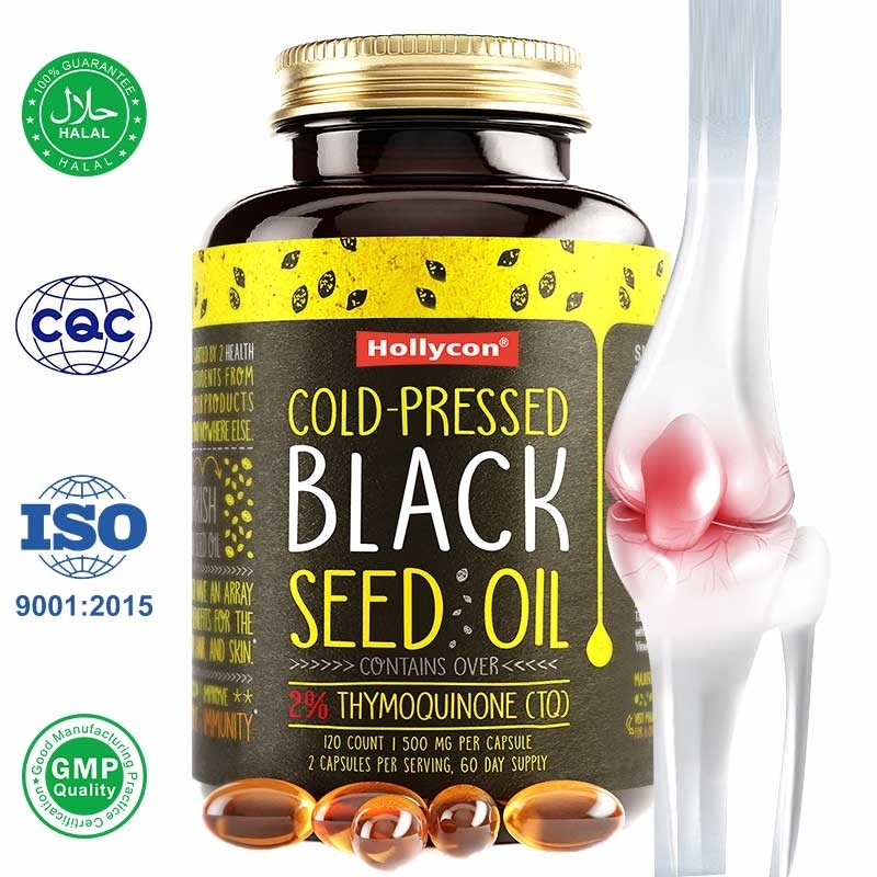 Minyak Benih Hitam Softgels 1000mg Minyak Benih Kimun Hitam Untuk Dukungan Imun