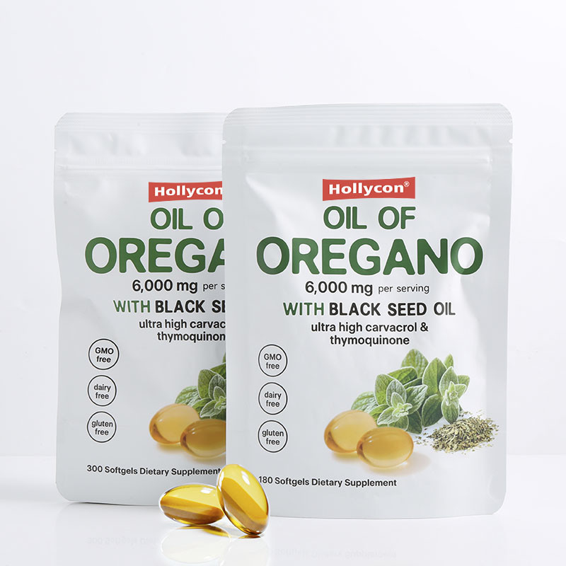 Minyak Oregano Organik Softgels 6000mg Minyak Oregano Softgels Untuk Dukungan Imun