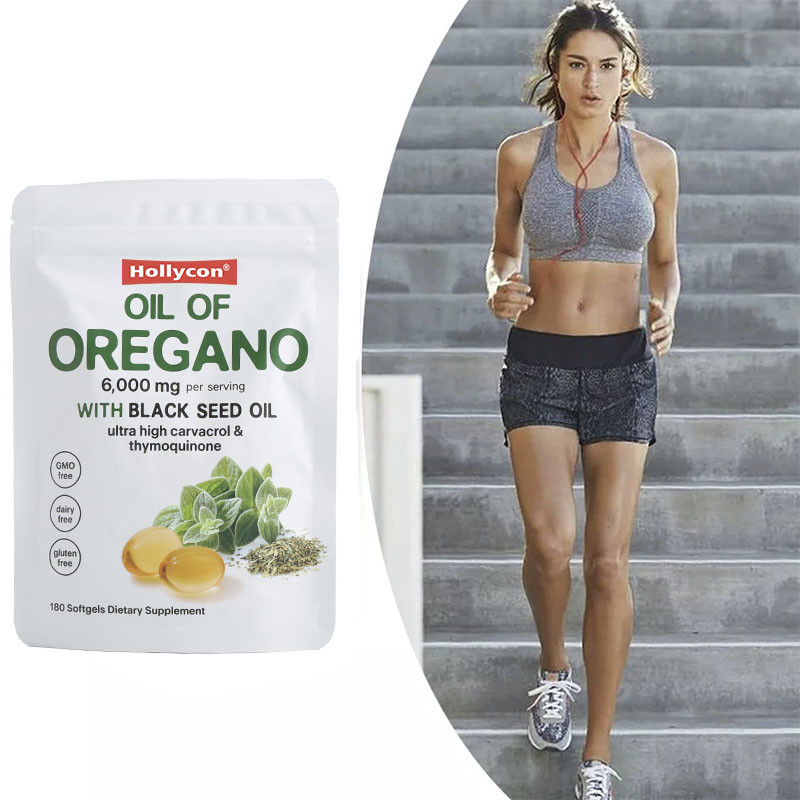 Minyak Oregano Organik Softgels 6000mg Minyak Oregano Softgels Untuk Dukungan Imun