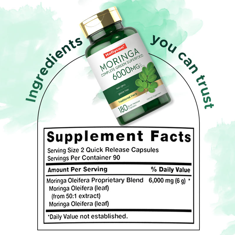 Kapsul Bubuk Moringa Untuk Dukungan Sendi Suplemen Bubuk Moringa Untuk Tidur Baik
