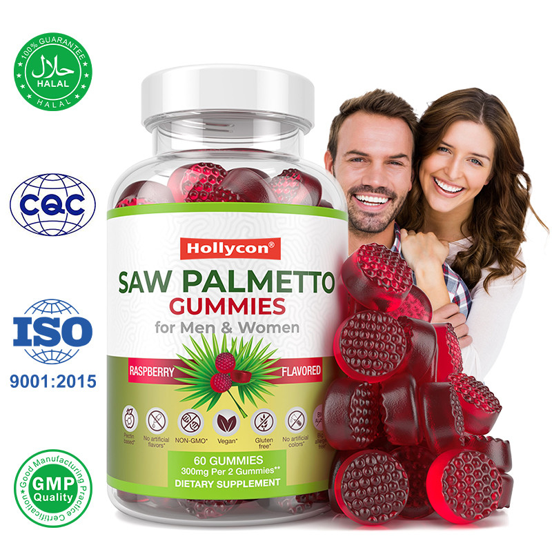 Saw Palmetto Gummies Untuk Pria Dan Wanita Keseimbangan Hormon Saw Palmetto Suplemen