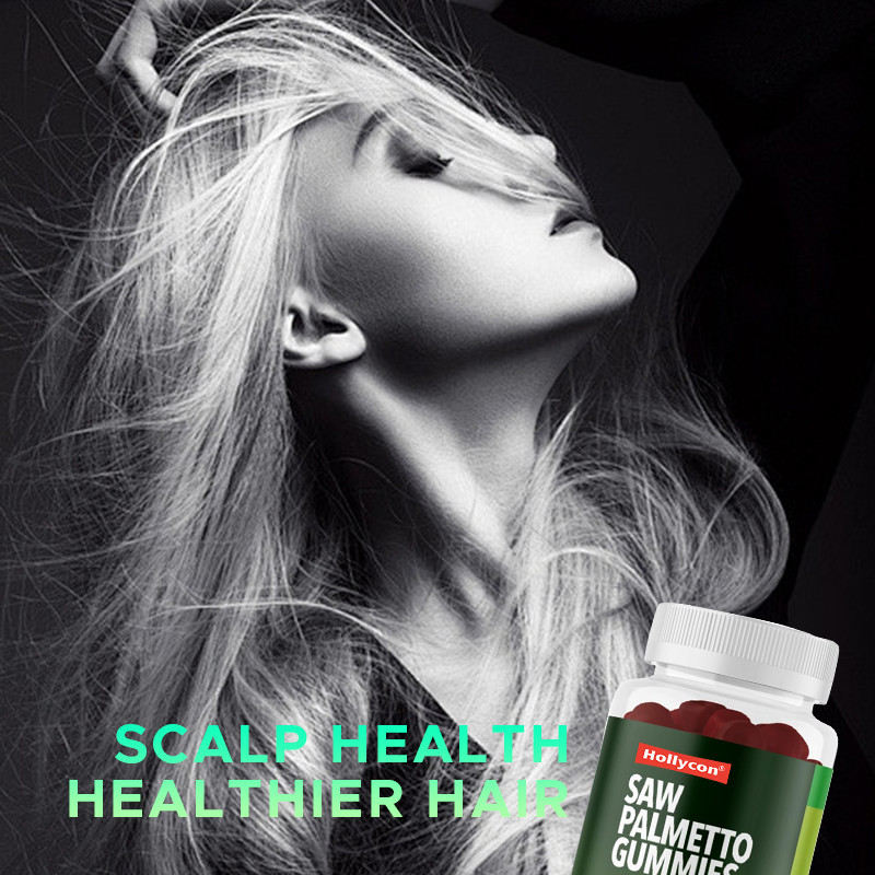 Saw Palmetto Gummies Untuk Kesehatan Kepala 75mg Saw Palmetto Extract Untuk Dukungan Rambut