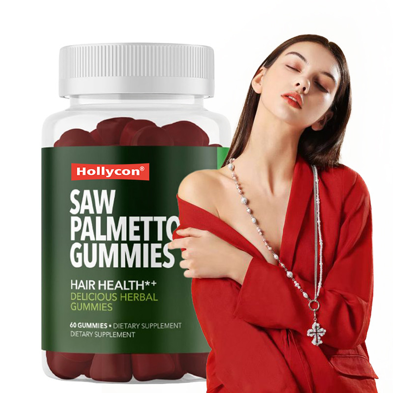 Saw Palmetto Gummies Untuk Kesehatan Kepala 75mg Saw Palmetto Extract Untuk Dukungan Rambut