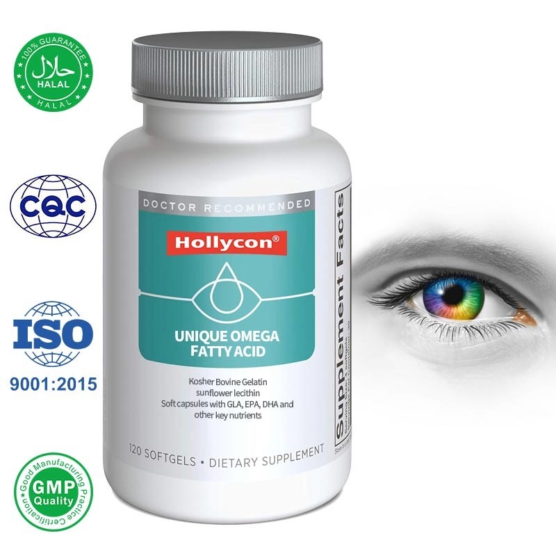 OEM Pabrik Pabrik Unik Omega asam lemak Softgels Untuk Penghilang Mata Kering