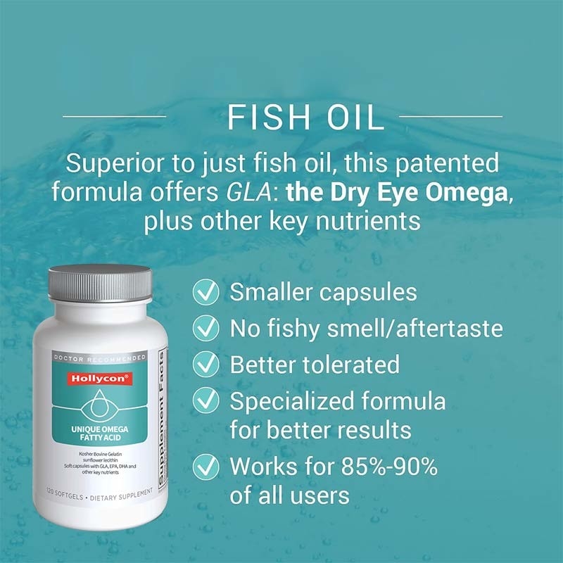 OEM Pabrik Pabrik Unik Omega asam lemak Softgels Untuk Penghilang Mata Kering