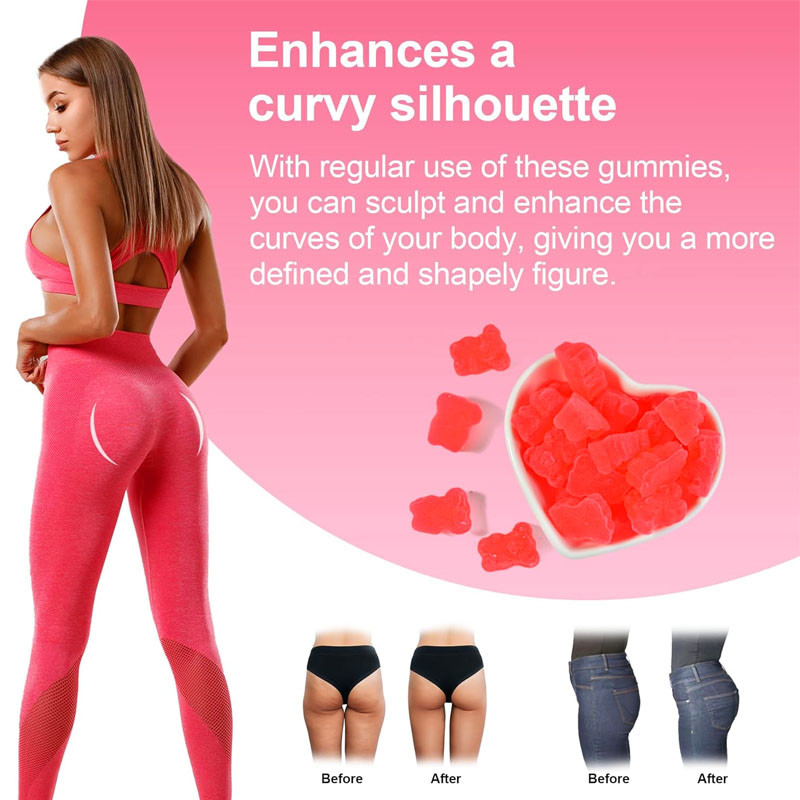 OEM Hip Butt Gummies Untuk Wanita Butt Meningkatkan Suplemen Untuk Butt Lift