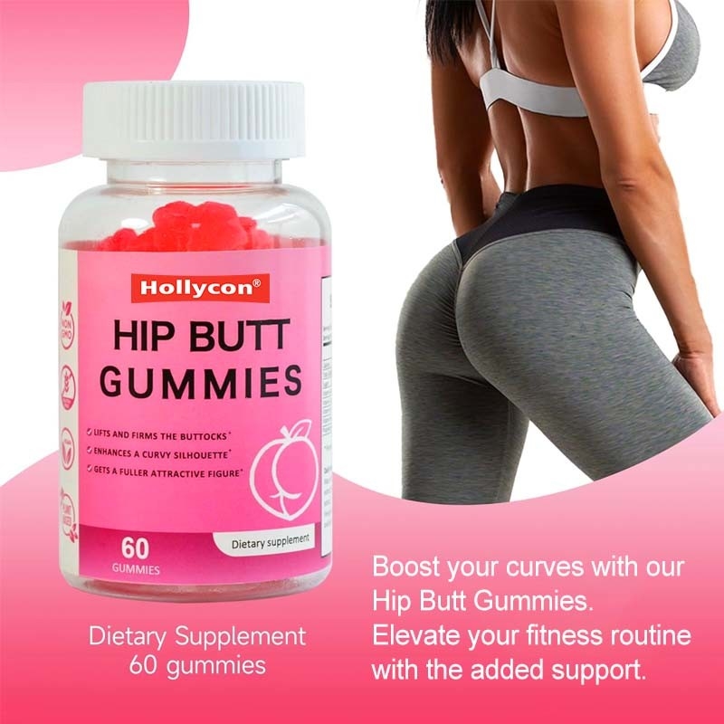 OEM Hip Butt Gummies Untuk Wanita Butt Meningkatkan Suplemen Untuk Butt Lift