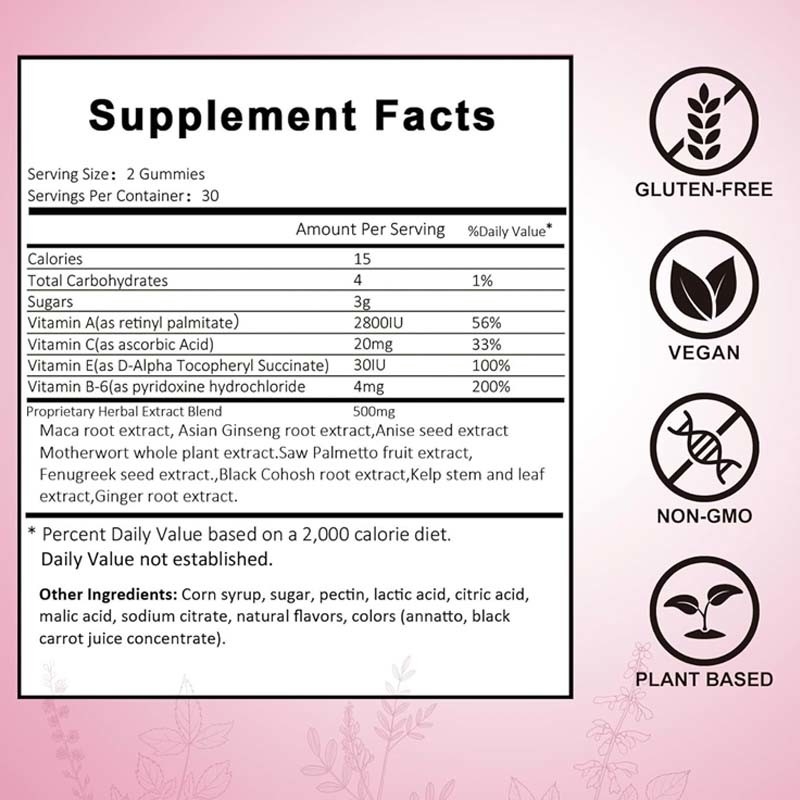 OEM Hip Butt Gummies Untuk Wanita Butt Meningkatkan Suplemen Untuk Butt Lift