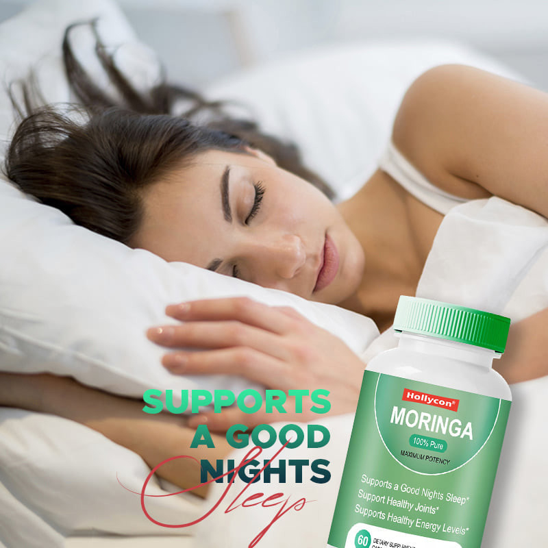 Moringa Powder Kapsul 6000mg Moringa Oleifera Campuran Proprietary Untuk Dukungan sendi