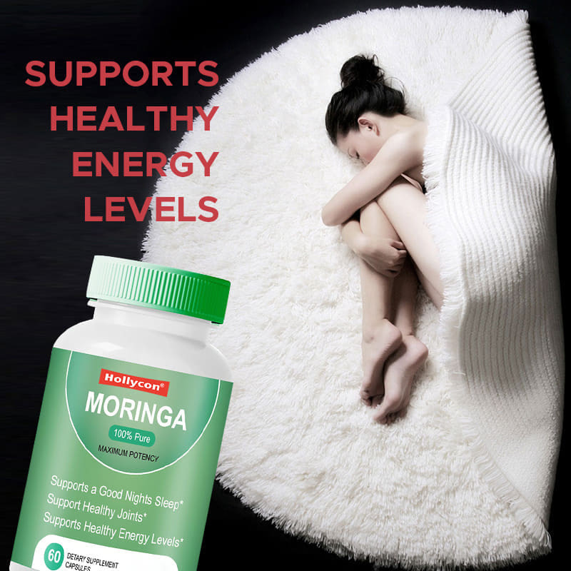 Moringa Powder Kapsul 6000mg Moringa Oleifera Campuran Proprietary Untuk Dukungan sendi