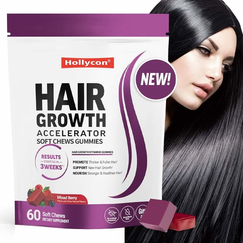 Pengcepat Pertumbuhan Rambut Permen karet untuk pertumbuhan rambut untuk kekuatan rambut