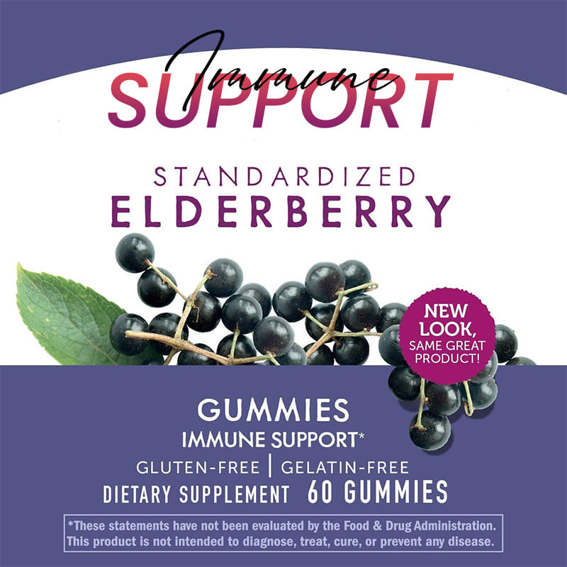 Produsen Sambucus Black Elderberry Gummies for Kids Vitamin Suplemen Dukungan Imun Antioksidan