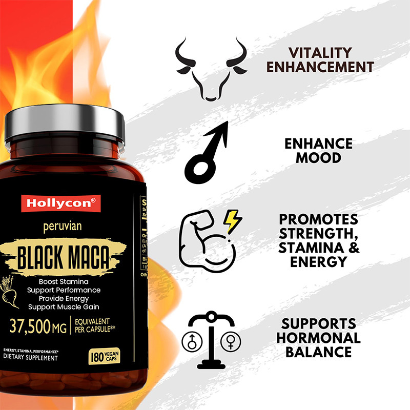 Kapsul Akar Maca Untuk Meningkatkan Stamina 750mg Ekstrak Maca Hitam Untuk Memberikan Energi