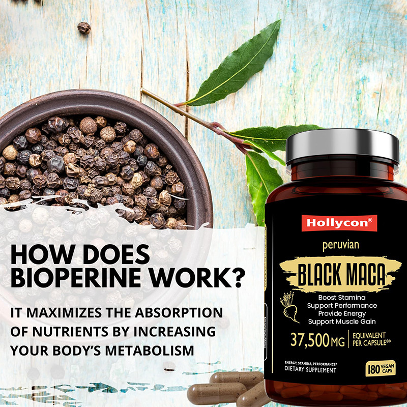 Kapsul Akar Maca Untuk Meningkatkan Stamina 750mg Ekstrak Maca Hitam Untuk Memberikan Energi