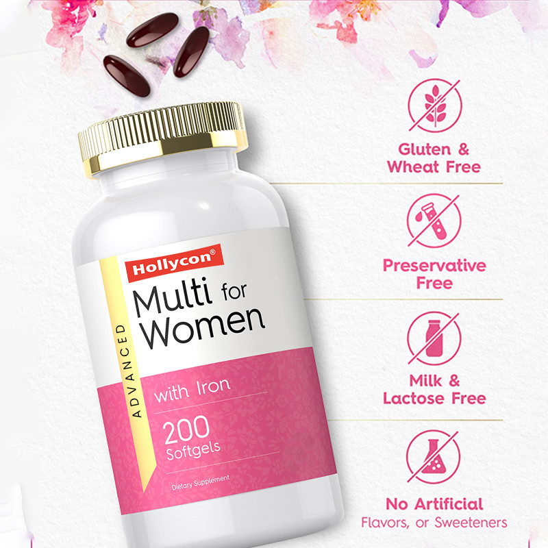 Multivitamin Softgels Untuk Wanita Untuk Sistem Imun Vitamin Sehari Untuk Wanita