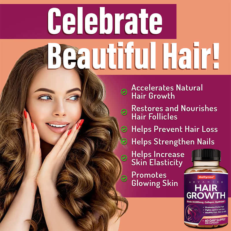 Grosir Vitamin Pertumbuhan Rambut untuk Wanita Menumbuhkan Rambut yang Lebih Kuat Kulit dan Kuku yang Lebih Sehat