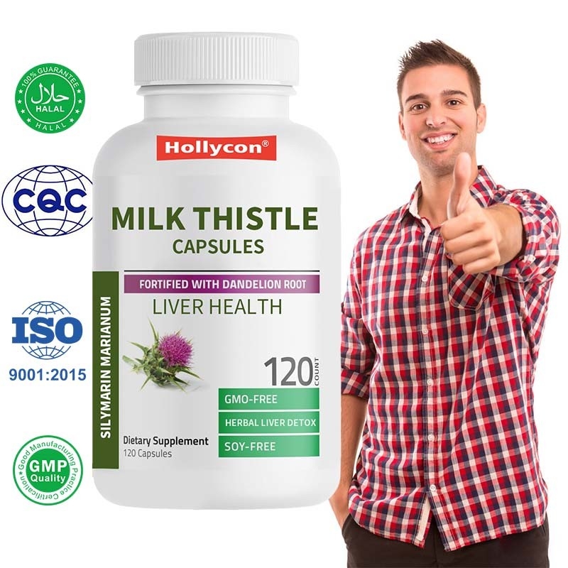 Pabrik Kapsul Thistle Susu Dukungan Kesehatan Hati Dukungan Antioksidan dan Detox