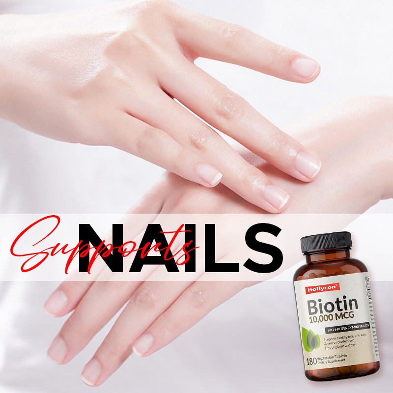 OEM Biotin Kapsul Untuk Pertumbuhan Rambut 10.000mcg Biotin Untuk Kulit Sehat Dan Kuku