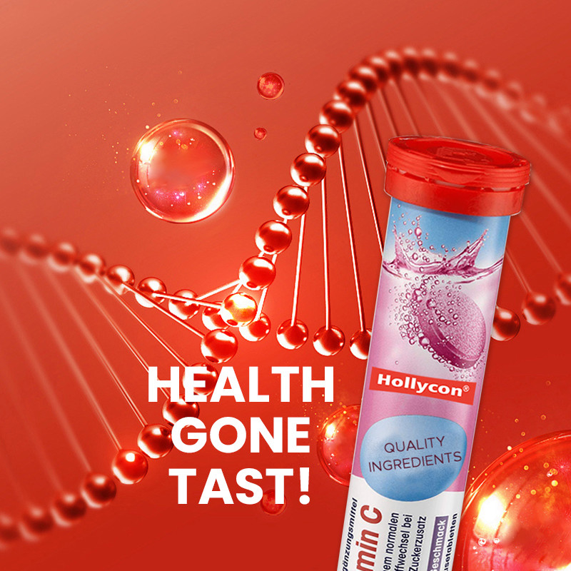 OEM Besi Dan Vitamin C Effervescent Tablet Untuk Besi Dukungan Suplemen Besi