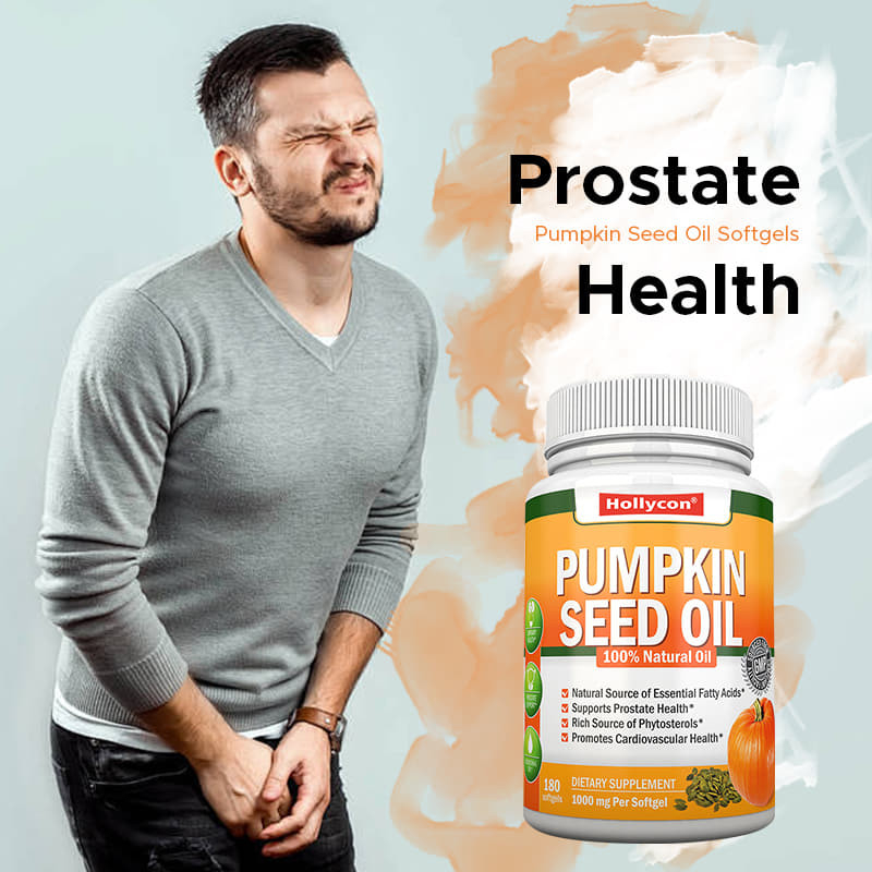 Minyak Biji labu Pabrik Softgels Rambut Prostat Kesehatan sendi Omega-3 Asam lemak esensial Suplemen