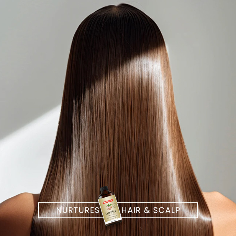 Minyak esensial jahe berkualitas tinggi Untuk rambut alami Minyak jahe murni dan alami