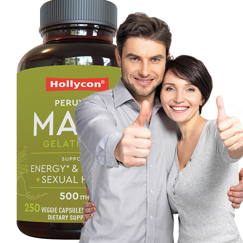 OEM Maca Root Kapsul Untuk Pria Organik Maca Root Untuk Dukungan Mood Maca Kapsul