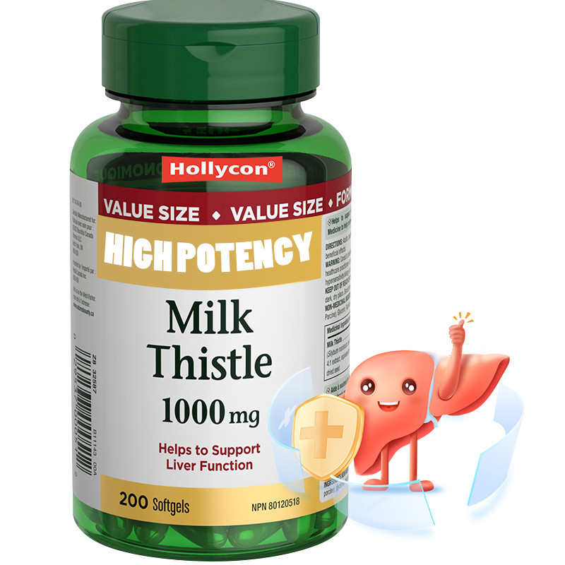 OEM Softgels Thistle Susu Untuk Dukungan Fungsi Hati 1000mg Softgels Thistle Susu