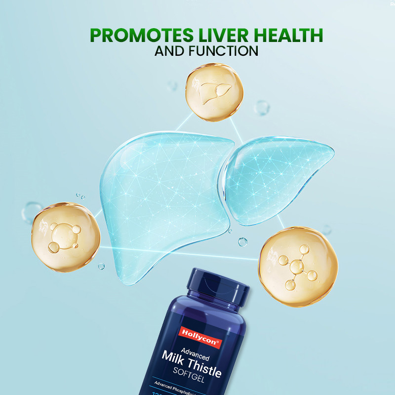 Suplemen Thistle susu untuk meningkatkan kesehatan hati Thistle susu Softgels untuk detoksifikasi alami