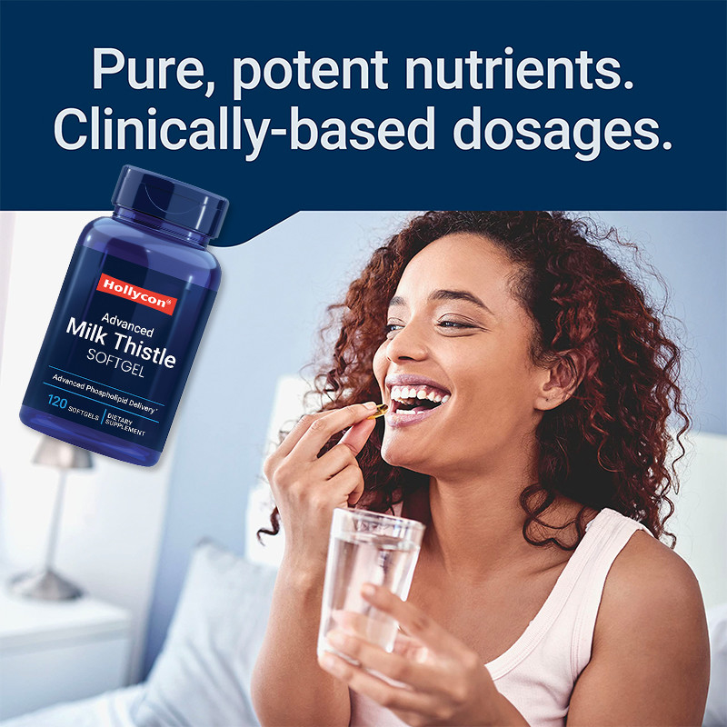 Suplemen Thistle susu untuk meningkatkan kesehatan hati Thistle susu Softgels untuk detoksifikasi alami