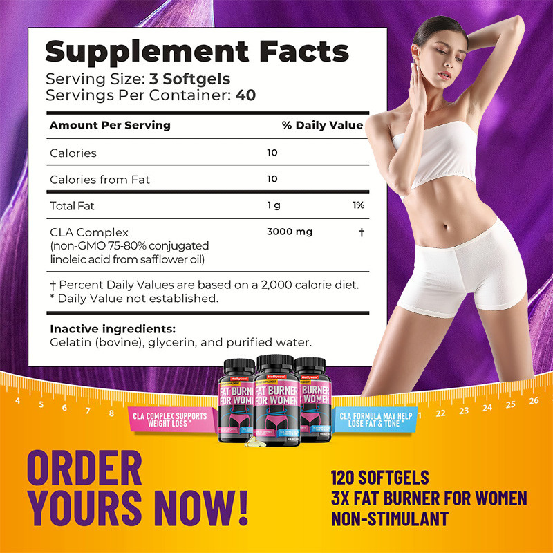 Kapsul Penghilang Berat Badan Pembakar Lemak Perut Untuk Wanita Pil Penghilang Berat Badan Softgels