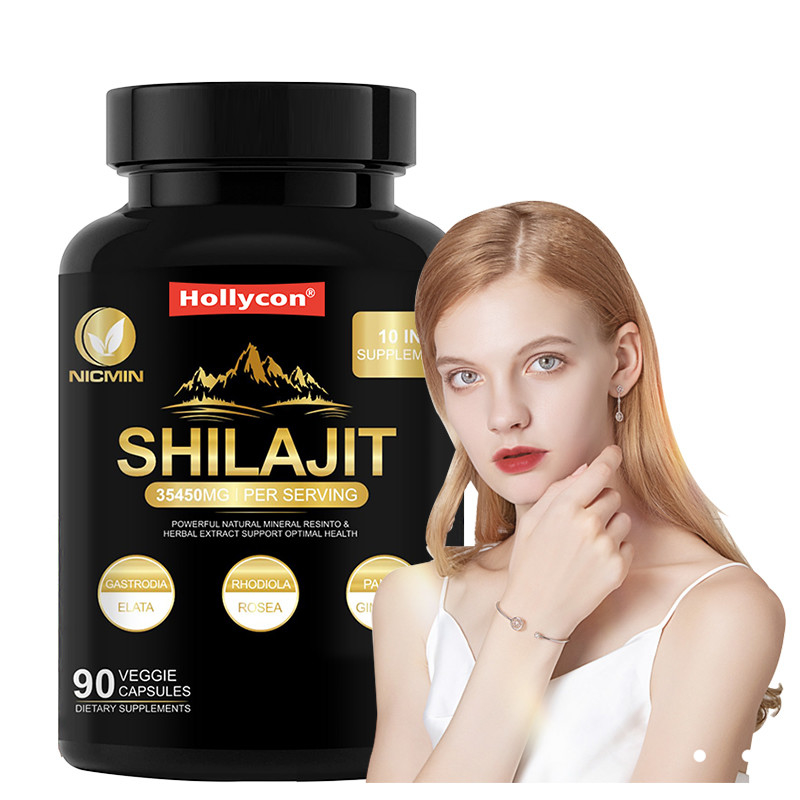 Suplemen Shilajit Organik Himalaya Murni Untuk Dukungan Kekebalan 25000mg Kapsul Shilajit