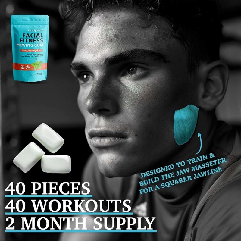 Jual Hot Mighty Mint Jaw Training Hard Gum Facial Fitness Gum Mewing Gum Ultra-Tough Jawline Chewing Gum