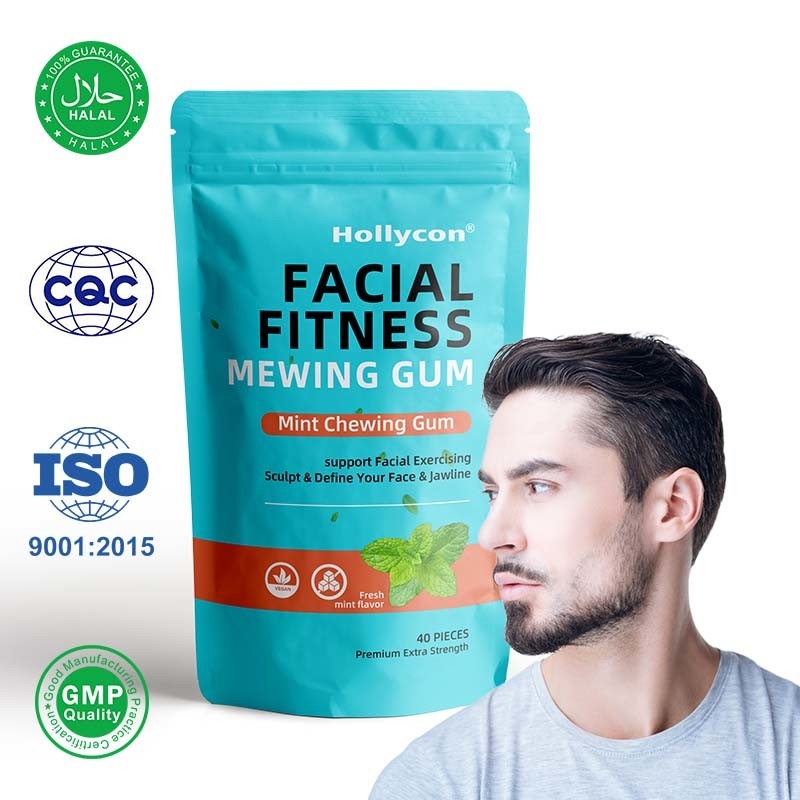 Jual Hot Mighty Mint Jaw Training Hard Gum Facial Fitness Gum Mewing Gum Ultra-Tough Jawline Chewing Gum