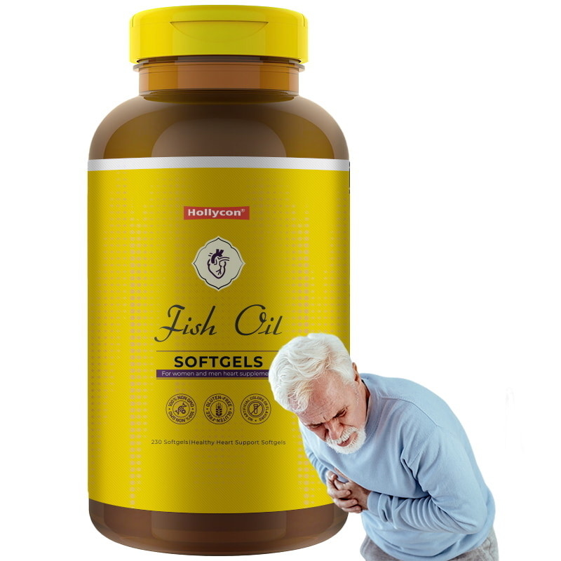 Minyak Ikan Omega 3 Suplemen 1200 mg Softgels Omega 3 Minyak Ikan untuk Dukungan Jantung Sehat 230 Softgels 115 Supply Hari