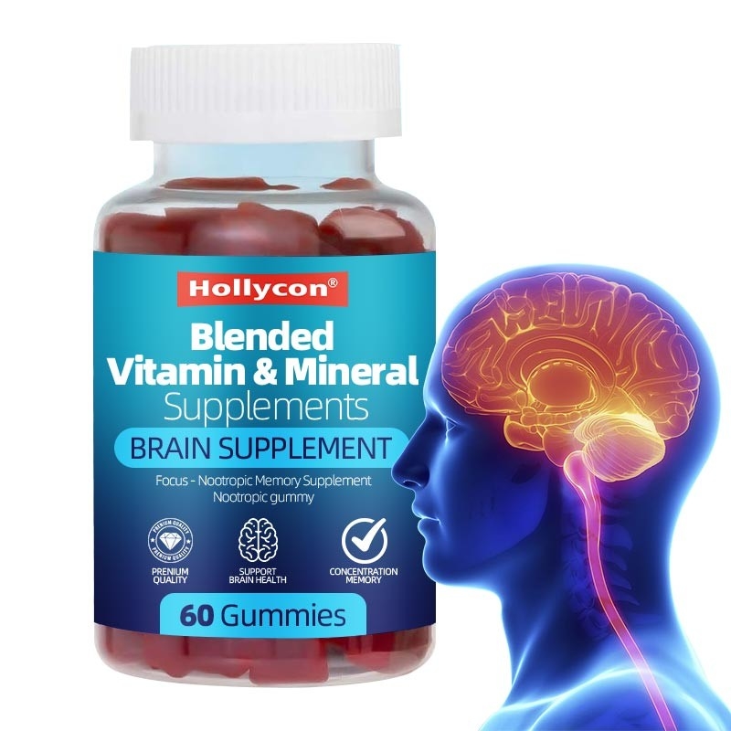 OEM Suplemen Otak Untuk Memori Dan Fokus Suplemen Memori Nootropic Gummy Untuk Kesehatan Otak Konsentrasi Mental & Kognitif