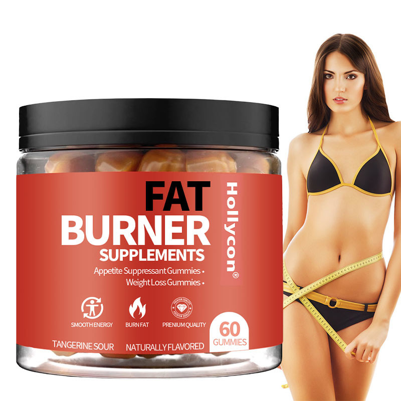 OEM Thermogenic Fat Burner & Appetite Suppressant Gummies dengan Acetyl-L-Carnitine HCL, MitoBurn, Gummies penurunan berat badan