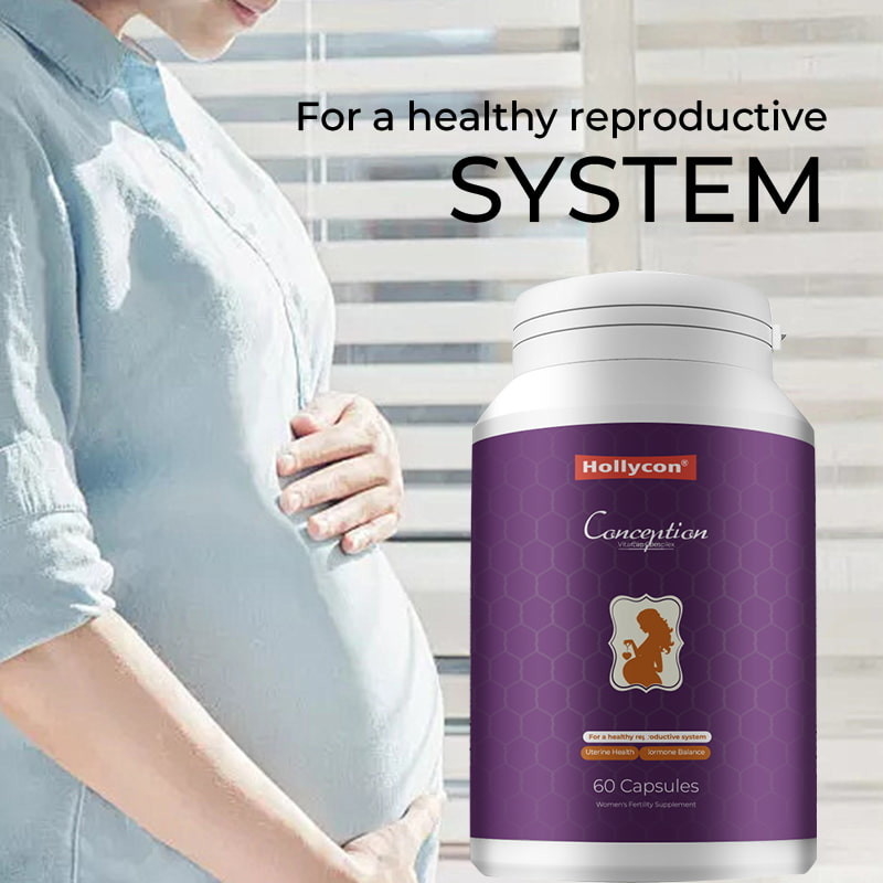 Konsepsi Kapsul Kompleks Vitamin Untuk Sistem Reproduksi Sehat Kesehatan Rahim Suplemen Fertilitas Wanita