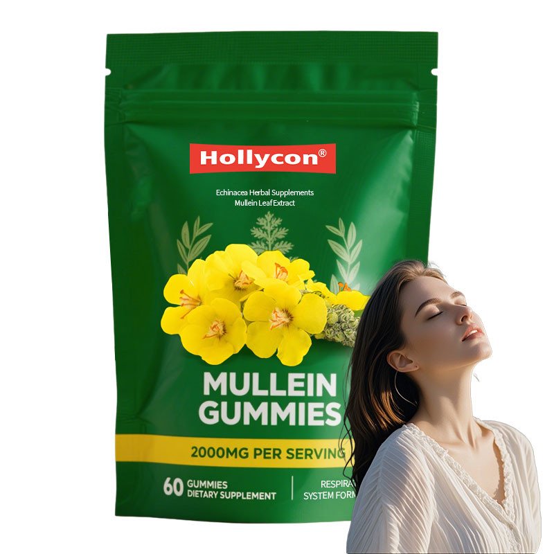 Ekstrak Daun Mullet Premium Untuk Paru-paru 2000mg Mullet Gummies Paru-paru Detox Pernafasan Digestif Dukungan Imun