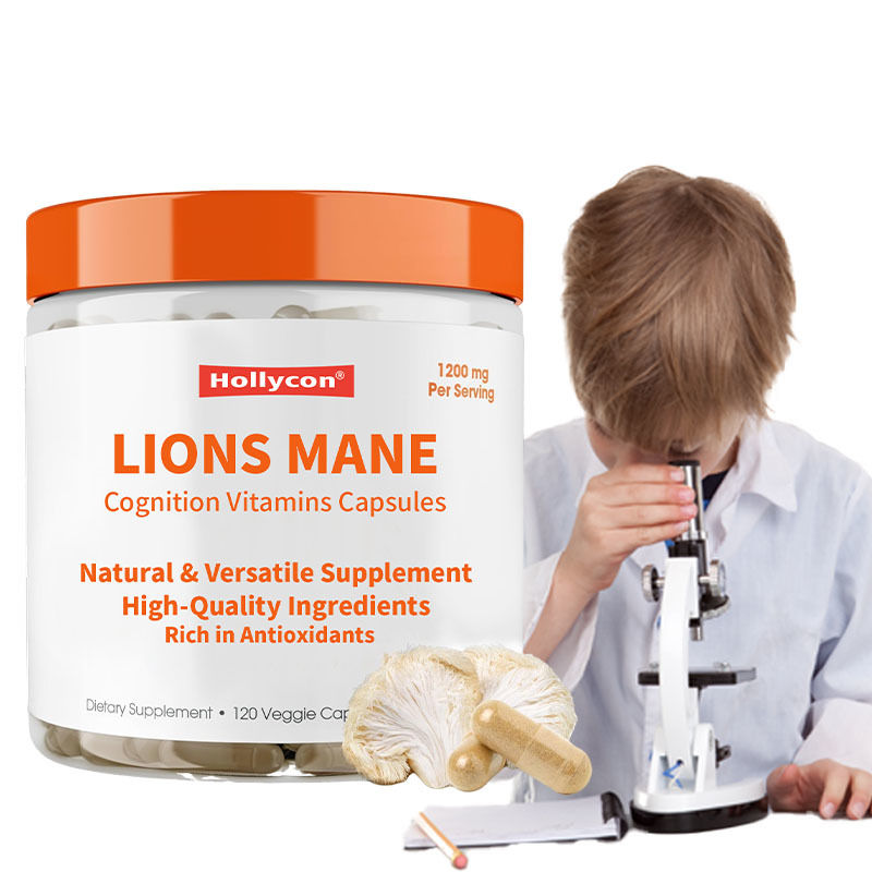 Pabrik Mendukung Kejernihan Fokus Melawan Stres Oksidatif Mendukung Kesejahteraan Umum Vitalitas Singa Mane Kognitif Vitamin Kapsul