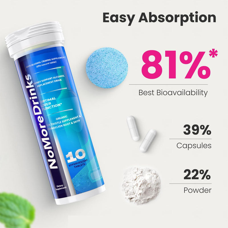 Pabrik Detox Hati Melawan Keinginan Kesehatan Hati Anti Keinginan Alkohol Suplemen Pengganti Alkohol Tablet Effervescent