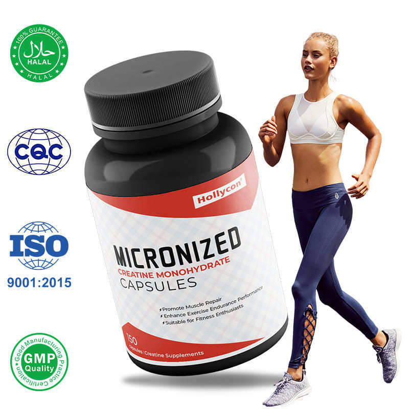 Kapsul Creatine Monohydrate Mikronisasi OEM Pabrik Kapsul Energi Otot untuk Dewasa Mempromosikan Perbaikan Otot