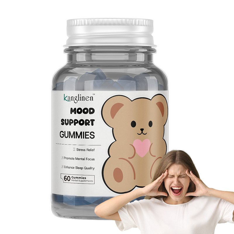 Bantuan Mood Gummies OEM Pabrik Gummies Magnesium untuk Orang Dewasa Penghilang Stres Mempromosikan Fokus Mental Meningkatkan Kualitas Tidur