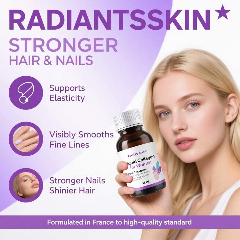 Kolagen murni+ kolagen cair untuk wanita - 4000mg peptida laut untuk kulit bercahaya, kesehatan rambut & kuku - asam hialuronat, vitamin E