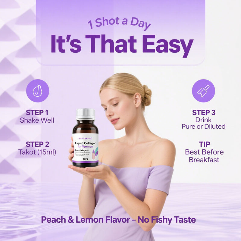 Kolagen murni+ kolagen cair untuk wanita - 4000mg peptida laut untuk kulit bercahaya, kesehatan rambut & kuku - asam hialuronat, vitamin E