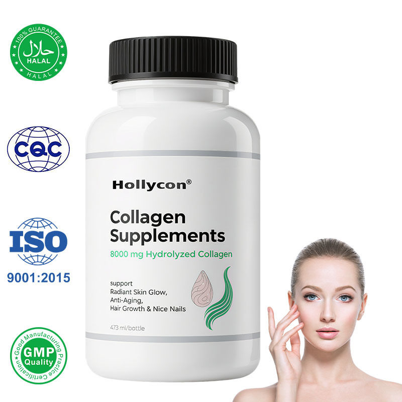 Kolagen cair untuk wanita & pria-pine'o'o'range Premium Grade 10000 mcg Biotin+8000 mg kolagen terhidrolisis untuk kulit bercahaya radiasi, anti-penuaan, pertumbuhan rambut & kuku yang bagus