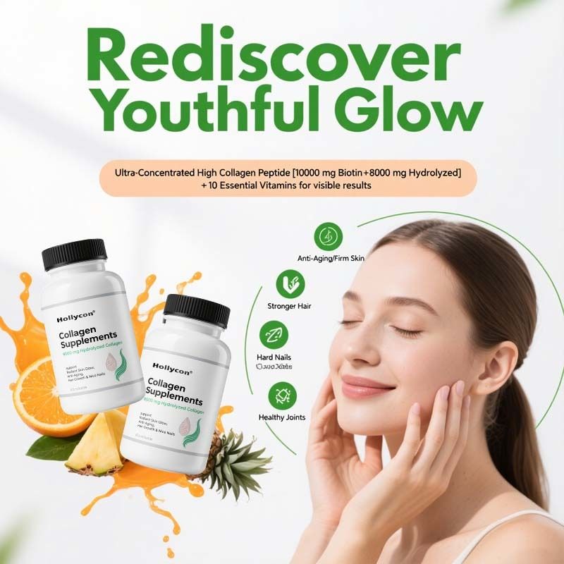 Kolagen cair untuk wanita & pria-pine'o'o'range Premium Grade 10000 mcg Biotin+8000 mg kolagen terhidrolisis untuk kulit bercahaya radiasi, anti-penuaan, pertumbuhan rambut & kuku yang bagus