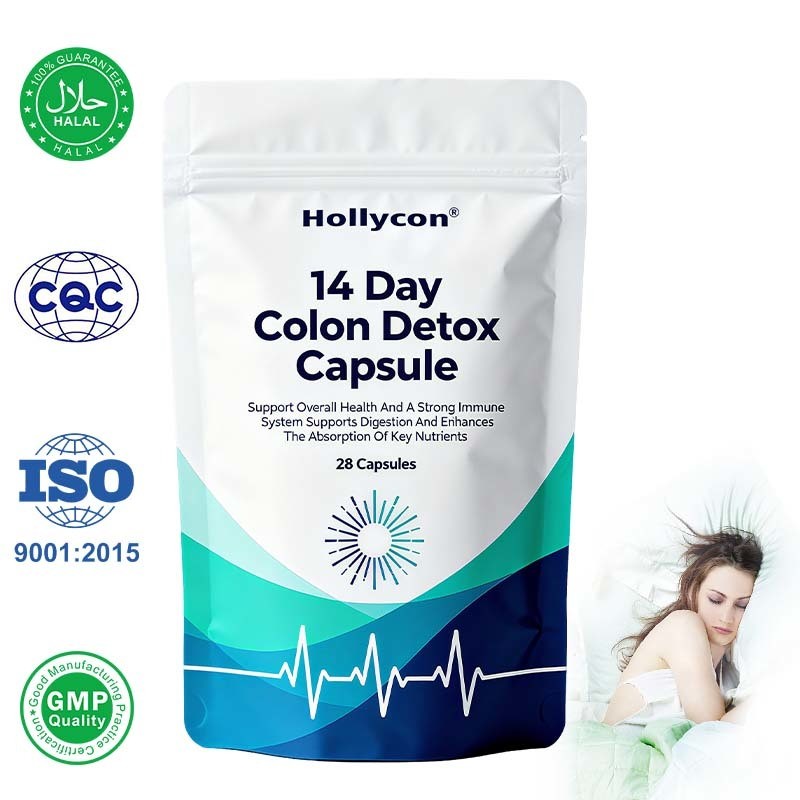 14 Hari Detox Colon Cleanse Supplement dengan 28 Kapsul Kekuatan Tinggi dan 24 Bulan Shelf Life untuk Kesehatan Usus