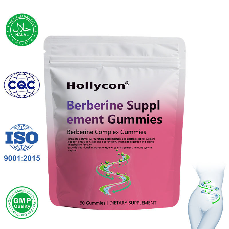 Harga pabrik OEM Suplemen Berberine Gummies (Bebas Gula), Berberine Complex Gummies dengan Kayu Manis Ceylon, Milk Thistle, Kunyit Curcumin untuk Metabolisme, Energi, Kesehatan Usus, Kontrol Massa Tubuh saat Puasa