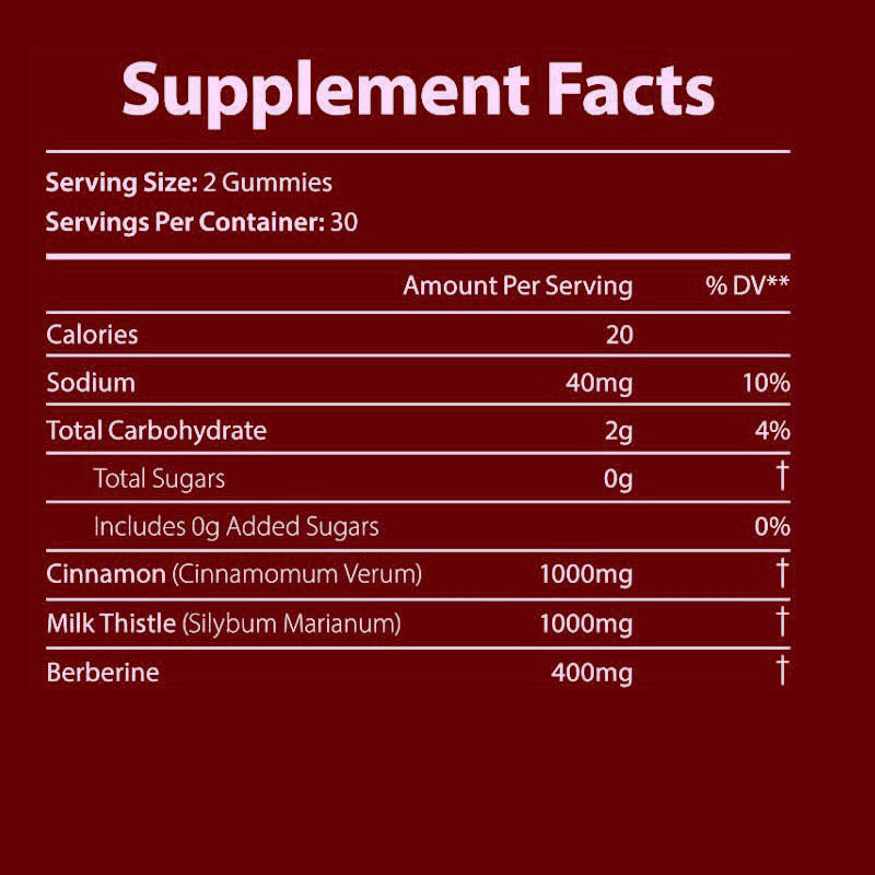 Harga pabrik OEM Suplemen Berberine Gummies (Bebas Gula), Berberine Complex Gummies dengan Kayu Manis Ceylon, Milk Thistle, Kunyit Curcumin untuk Metabolisme, Energi, Kesehatan Usus, Kontrol Massa Tubuh saat Puasa