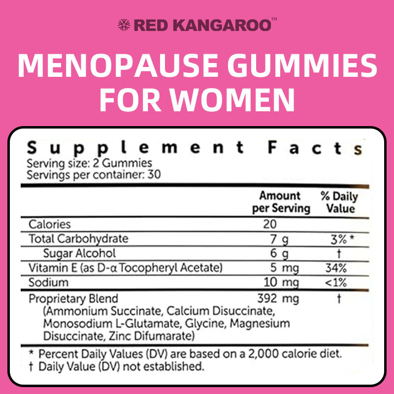 OEM / ODM Menopause Supplement for Women, 60 Gummies, Clinically Proven, Helps Support Hormone Balance, Helps Relieve 12 Menopause Symptoms: Hot Flashes, Night Sweats, Mood Swings and More